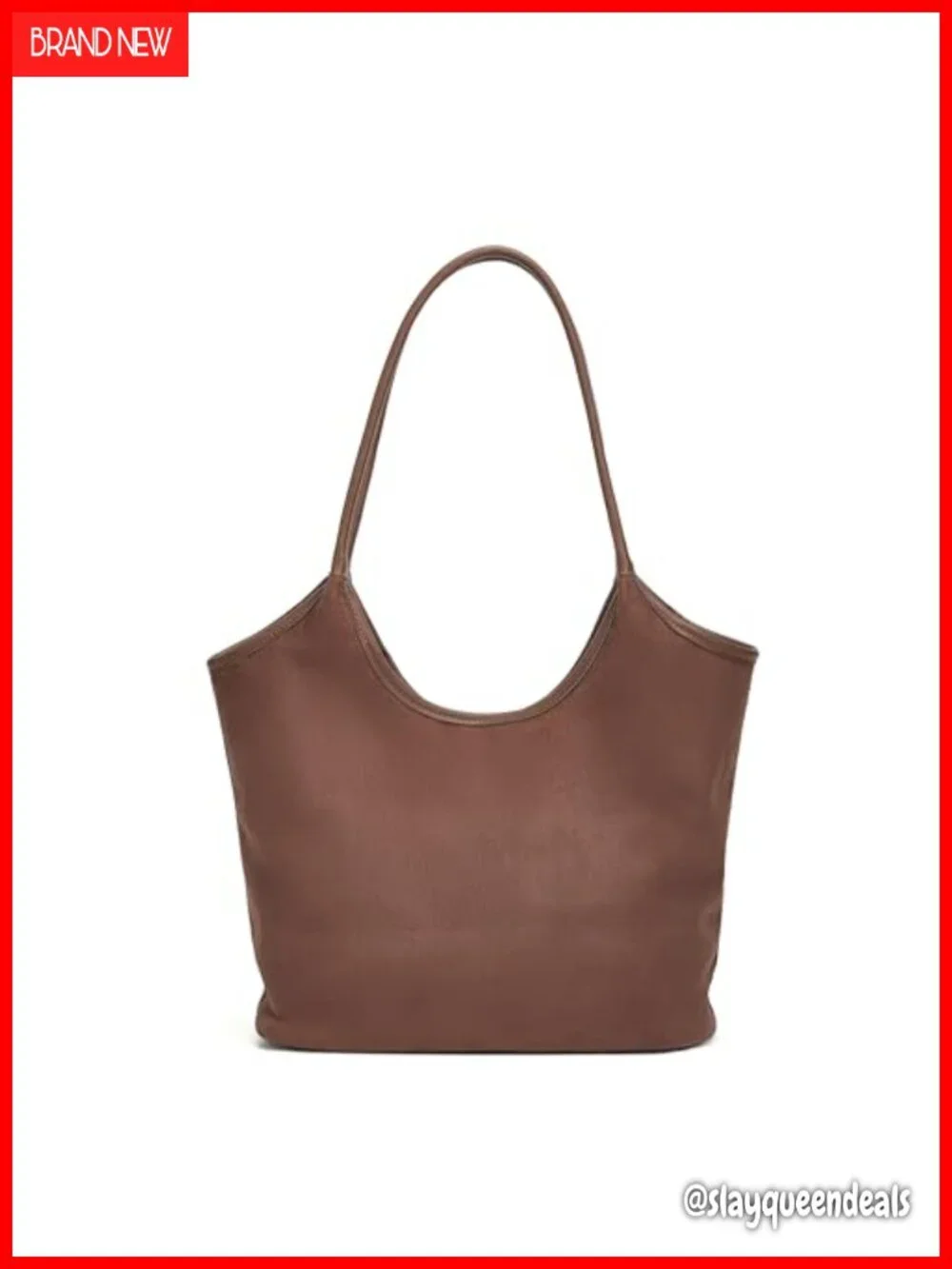 Suede Hobo Bag Large Shoulder Satchel Magnetic Closure Bow Accent